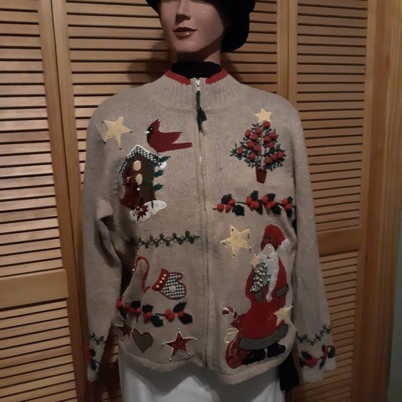 Holiday Sweater by Tiara International Christmas Collection - Picture 1 of 11